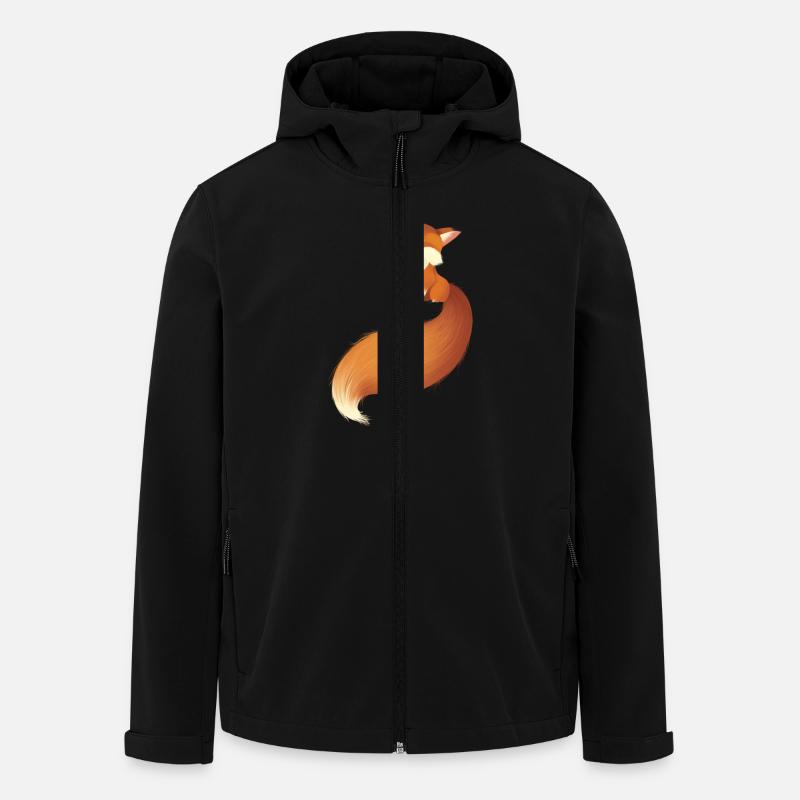 Fuchs - Recycelte Männer Softshell-Jacke von Stanley/Stella - Schwarz
