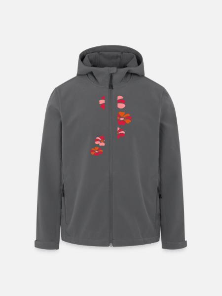 five flowers - Men’s Recycled Softshell Jacket by Stanley/Stella - black