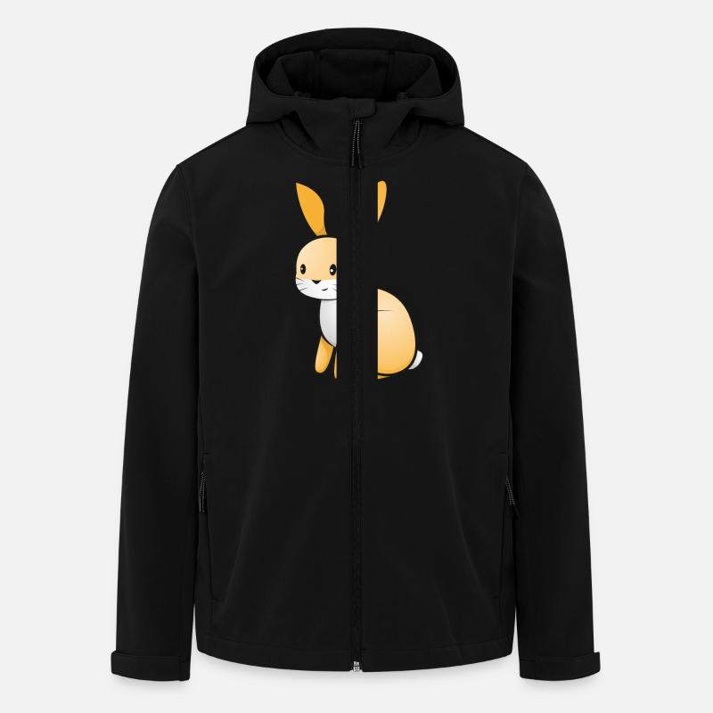 Hase - Recycelte Männer Softshell-Jacke von Stanley/Stella - Schwarz