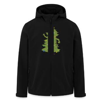 Weihnachtsbaum - Recycelte Männer Softshell-Jacke von Stanley/Stella - Schwarz - Vorne - AI Model Male 185 light (185cm)