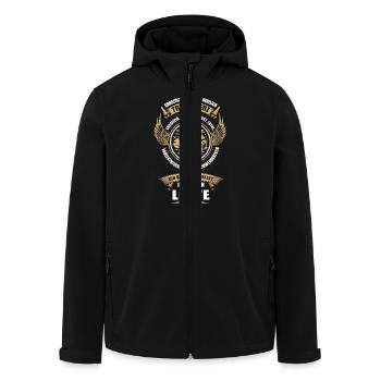 Löwe Sternzeichen Horoskop Geschenk - Recycelte Männer Softshell-Jacke von Stanley/Stella - Schwarz - Vorne - AI Model Male 185 light (185cm)