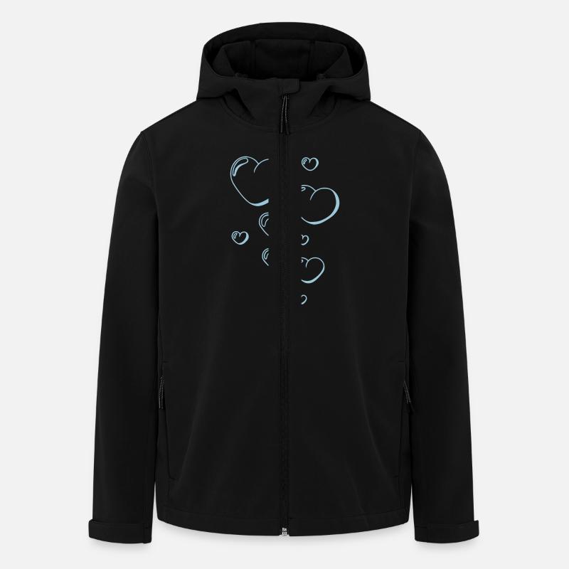 coeur de Bulle - Veste softshell homme en polyester recyclé Stanley/Stella - noir