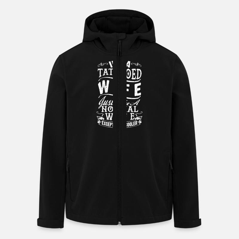 TATTOOED WIFE W - Men’s Recycled Softshell Jacket by Stanley/Stella - black