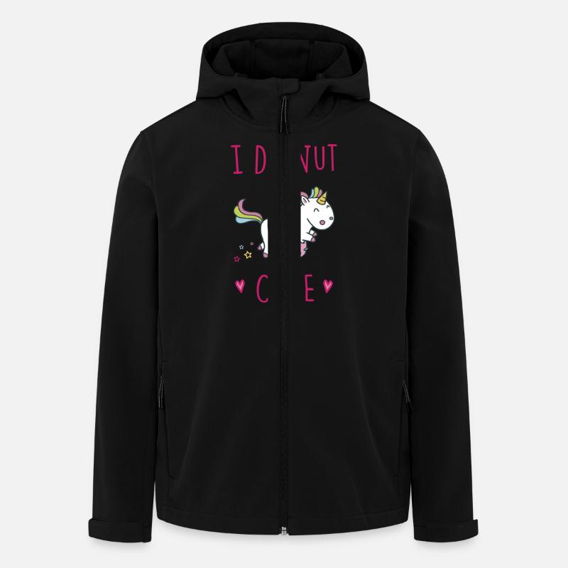 I Donut Care - Recycelte Männer Softshell-Jacke von Stanley/Stella - Schwarz