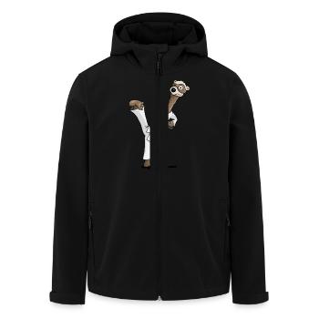Kampfsport Frettchen - Recycelte Männer Softshell-Jacke von Stanley/Stella - Schwarz - Vorne - AI Model Male 185 light (185cm)