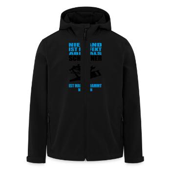 Schreiner Tischler - Recycelte Männer Softshell-Jacke von Stanley/Stella - Schwarz - Vorne - AI Model Male 185 light (185cm)