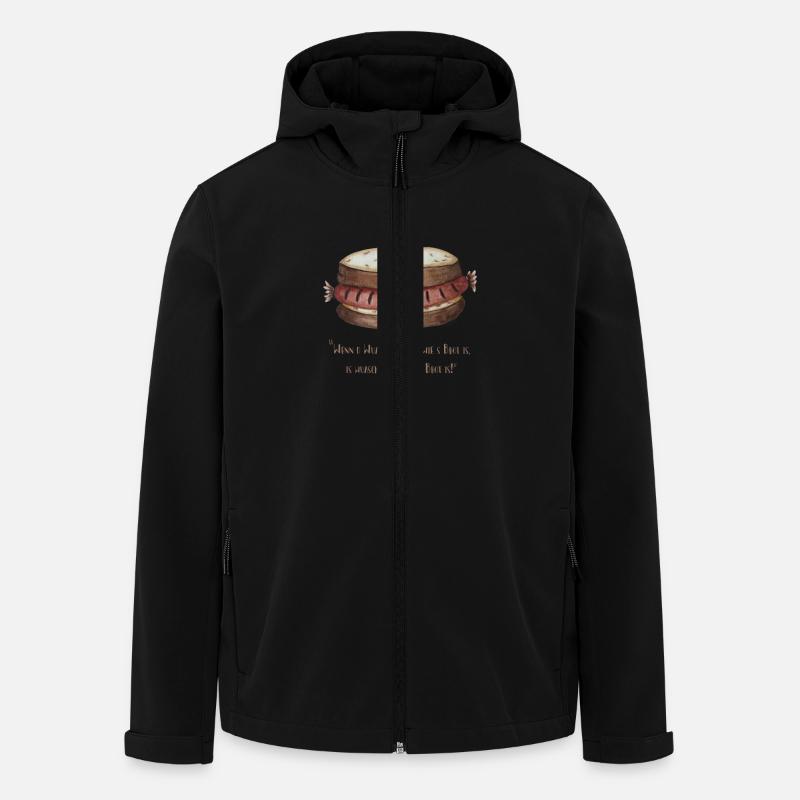 Wuaschtweisheit - Recycelte Männer Softshell-Jacke von Stanley/Stella - Schwarz