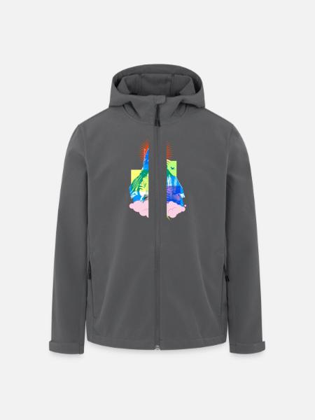 jesus - Men’s Recycled Softshell Jacket by Stanley/Stella - black