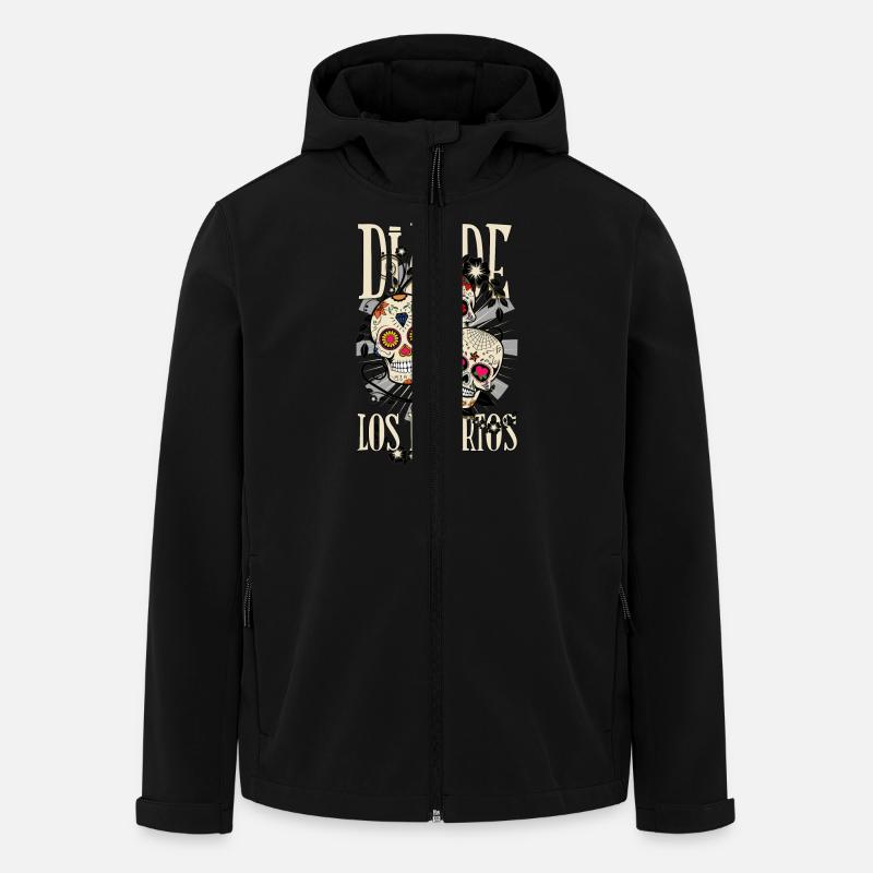 Dia de los muertos - Veste softshell homme en polyester recyclé Stanley/Stella - noir