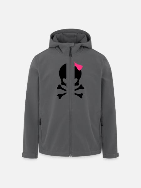 small girlie skull - Men’s Recycled Softshell Jacket by Stanley/Stella - black