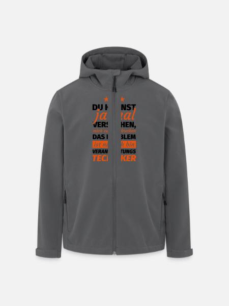 Veranstaltungstechniker - Recycelte Männer Softshell-Jacke von Stanley/Stella - Schwarz