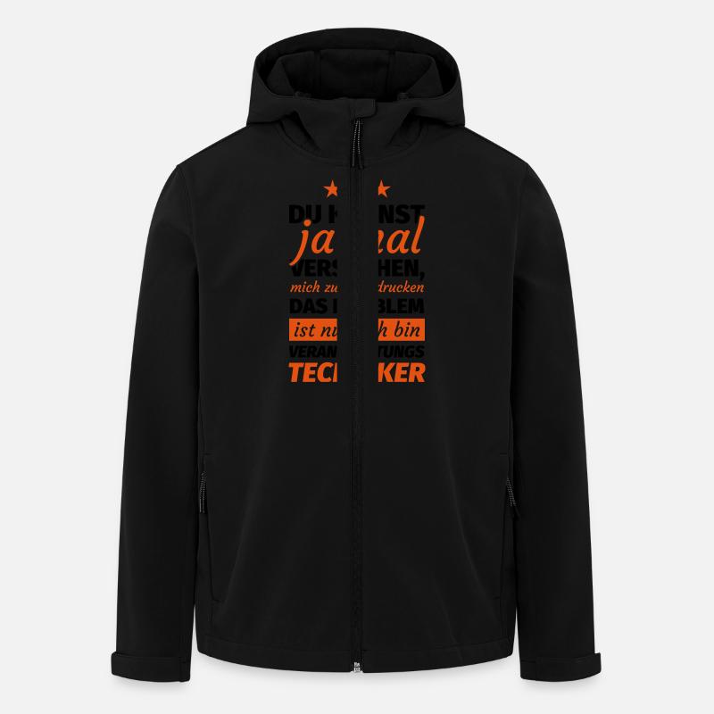 Veranstaltungstechniker - Recycelte Männer Softshell-Jacke von Stanley/Stella - Schwarz