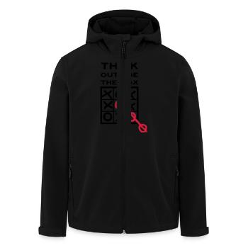 Think outside the Box - Veste softshell homme en polyester recyclé Stanley/Stella - noir - Devant - AI Model Male 185 light (185cm)