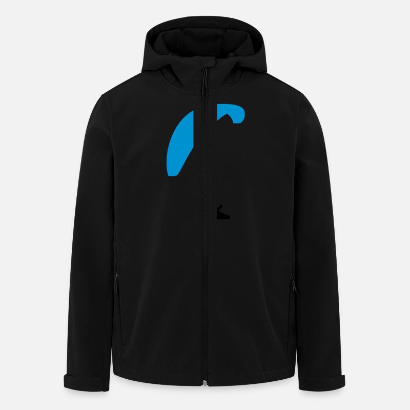 Paragliding - Men’s Recycled Softshell Jacket by Stanley/Stella - black