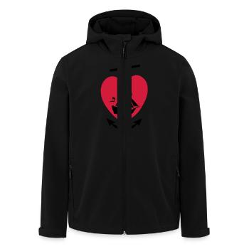 foi, l'espérance, l'amour - Veste softshell homme en polyester recyclé Stanley/Stella - noir - Devant - AI Model Male 185 light (185cm)
