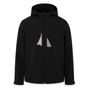 Erdmännchen_Hügel_1 - Recycelte Männer Softshell-Jacke von Stanley/Stella - Schwarz - Vorne - AI Model Male 185 light (185cm)