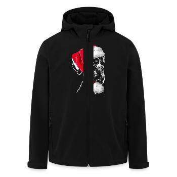 Bonnet de Noël GIANT SCHNAUZER Les chiens de Wilsign - Veste softshell homme en polyester recyclé Stanley/Stella - noir - Devant - AI Model Male 185 light (185cm)