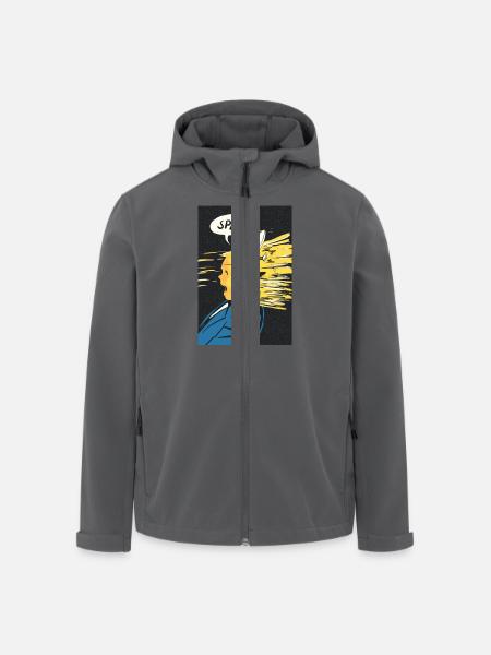Splat - Men’s Recycled Softshell Jacket by Stanley/Stella - black