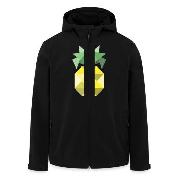 Das ist eine Ananas! - Recycelte Männer Softshell-Jacke von Stanley/Stella - Schwarz - Vorne - AI Model Male 185 light (185cm)