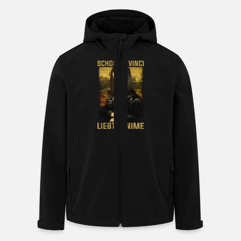 Anime - Mona Lisa - Recycelte Männer Softshell-Jacke von Stanley/Stella - Schwarz