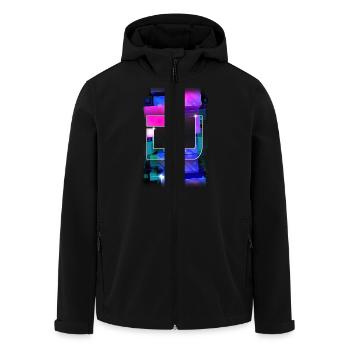 DJ by Florian VIRIOT - Veste softshell homme en polyester recyclé Stanley/Stella - noir - Devant - AI Model Male 185 light (185cm)