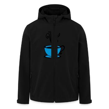 leckerer heisser kaffee - Recycelte Männer Softshell-Jacke von Stanley/Stella - Schwarz - Vorne - AI Model Male 185 light (185cm)