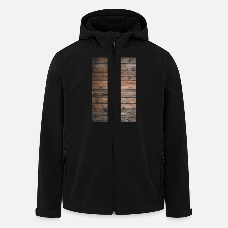 Holz - Recycelte Männer Softshell-Jacke von Stanley/Stella - Schwarz