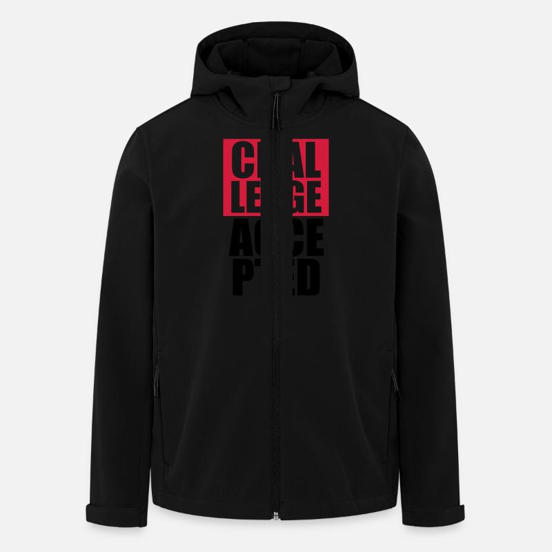 Cool Challenge Accepted Text Design - Recycelte Männer Softshell-Jacke von Stanley/Stella - Schwarz