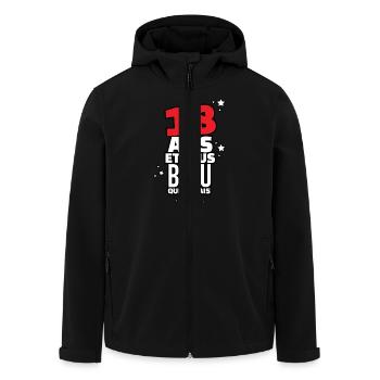 18 ans et plus beau que jamais - Veste softshell homme en polyester recyclé Stanley/Stella - noir - Devant - AI Model Male 185 light (185cm)
