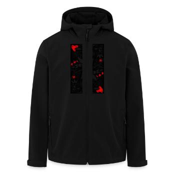 Dead King of Hearts Poker - Men’s Recycled Softshell Jacket by Stanley/Stella - black - Front - AI Model Male 185 light (185cm)