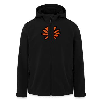Blume Gänseblümchen - V2 - Recycelte Männer Softshell-Jacke von Stanley/Stella - Schwarz - Vorne - AI Model Male 185 light (185cm)