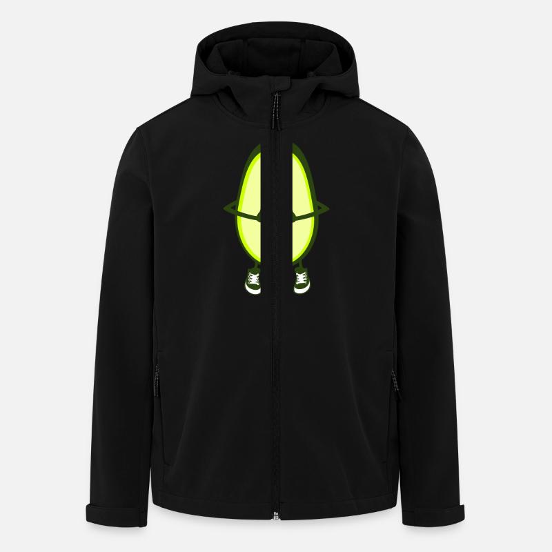 Rugby - Avocado - Recycelte Männer Softshell-Jacke von Stanley/Stella - Schwarz