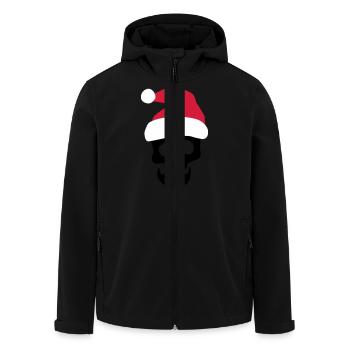 Crâne de Noël - Veste softshell homme en polyester recyclé Stanley/Stella - noir - Devant - AI Model Male 185 light (185cm)