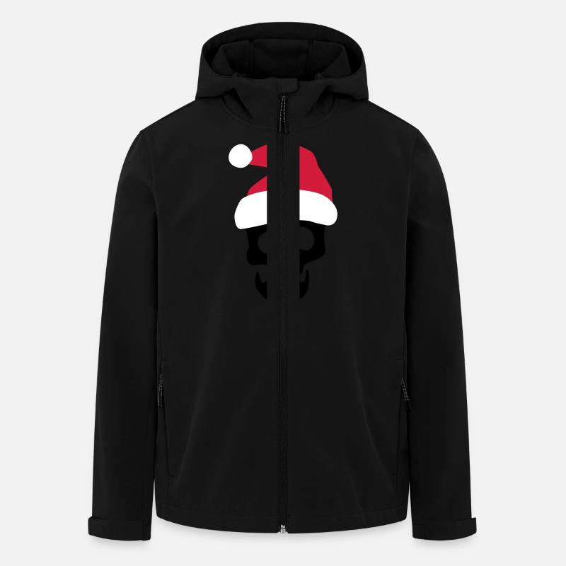 Christmas Skull - Men’s Recycled Softshell Jacket by Stanley/Stella - black