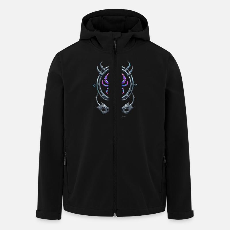Cancer Futuristic Symbol - Men’s Recycled Softshell Jacket by Stanley/Stella - black