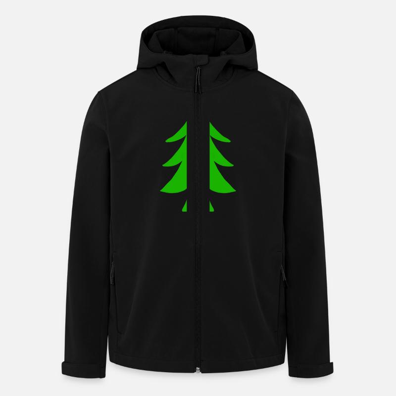 Sapin - Veste softshell homme en polyester recyclé Stanley/Stella - noir