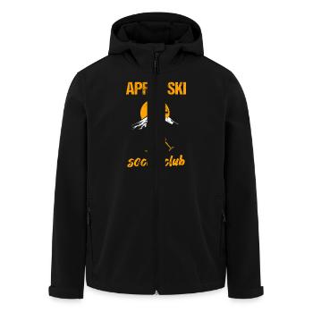 Club social d’après-ski - Veste softshell homme en polyester recyclé Stanley/Stella - noir - Devant - AI Model Male 185 light (185cm)