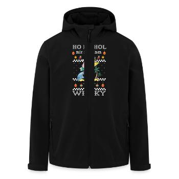 HO HO HOL - Recycelte Männer Softshell-Jacke von Stanley/Stella - Schwarz - Vorne - AI Model Male 185 light (185cm)