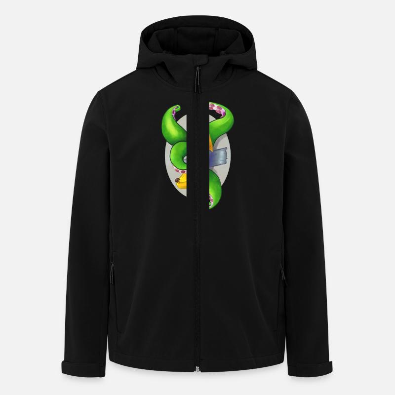 Tentaclaná solo - Recycelte Männer Softshell-Jacke von Stanley/Stella - Schwarz