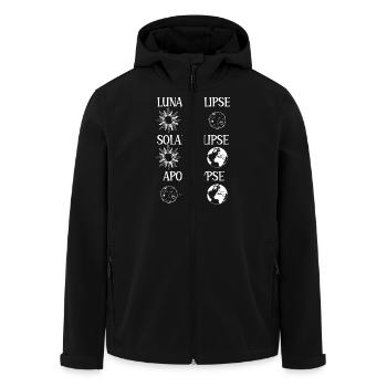 Lunar Eclipse Solar Eclipse Apocalypse - Men’s Recycled Softshell Jacket by Stanley/Stella - black - Front - AI Model Male 185 light (185cm)