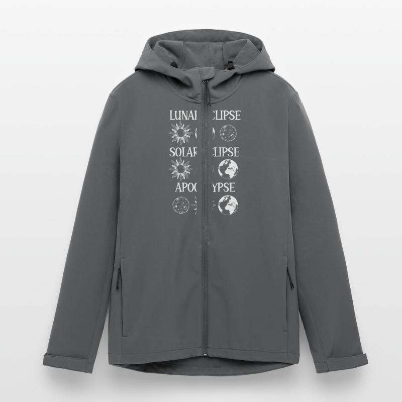 Lunar Eclipse Solar Eclipse Apocalypse Men’s Recycled Softshell Jacket Discoverer by Stanley/Stella