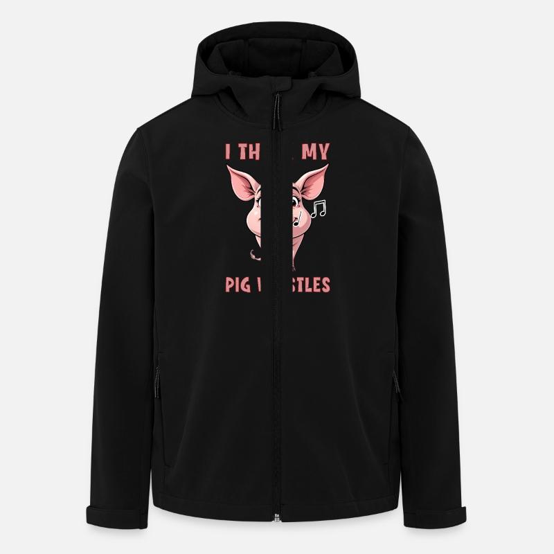 I Think my pig whistles - Men’s Recycled Softshell Jacket by Stanley/Stella - black