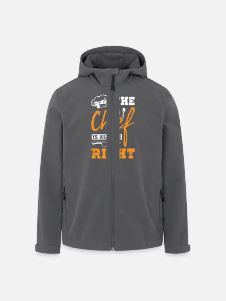 The Chef Is Always Right - Men’s Recycled Softshell Jacket by Stanley/Stella - black