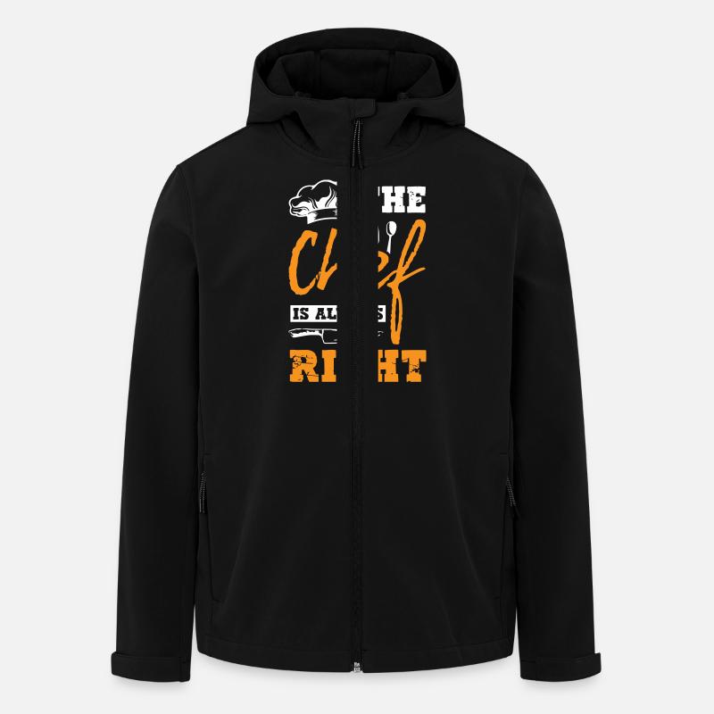 The Chef Is Always Right - Recycelte Männer Softshell-Jacke von Stanley/Stella - Schwarz