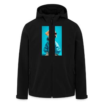 super süße Hunde Fashion Victims – Malteser - Recycelte Männer Softshell-Jacke von Stanley/Stella - Schwarz - Vorne - AI Model Male 185 light (185cm)