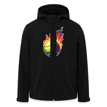 Tennis - Veste softshell homme en polyester recyclé Stanley/Stella - noir - Devant - AI Model Male 185 light (185cm)