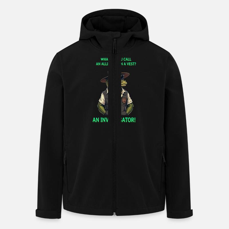 Un enquêteur - Veste softshell homme en polyester recyclé Stanley/Stella - noir