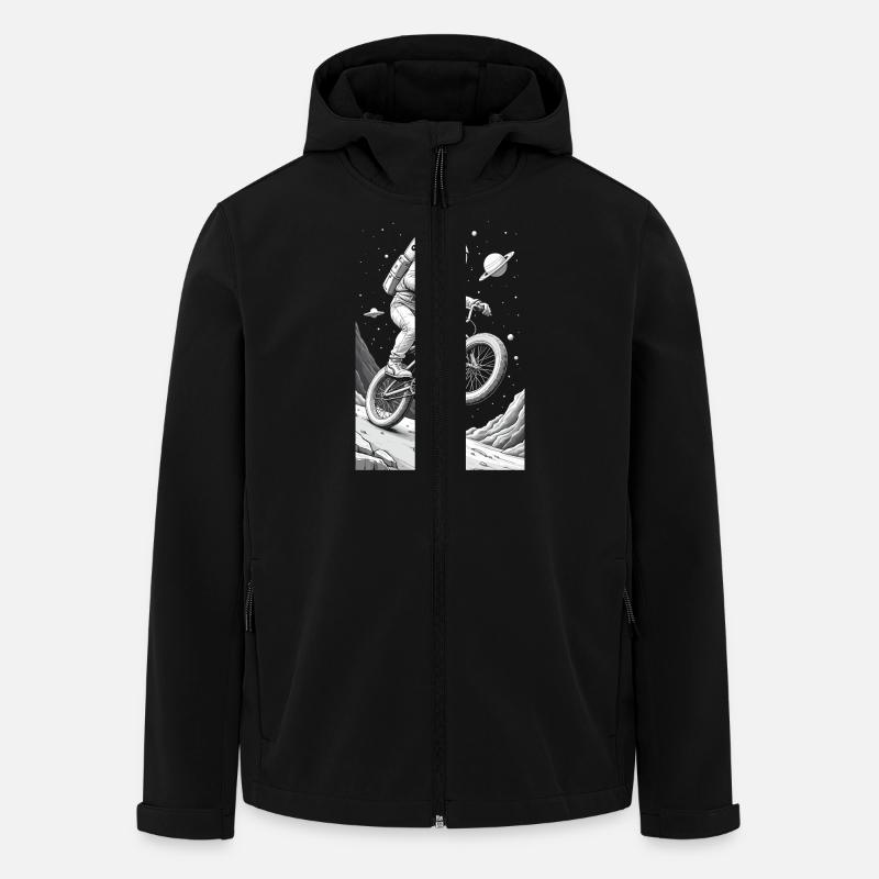bmx astronaut - Men’s Recycled Softshell Jacket by Stanley/Stella - black