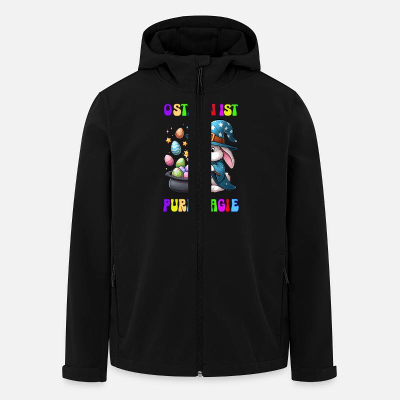 Easter is pure magic - Men’s Recycled Softshell Jacket by Stanley/Stella - black