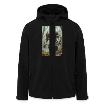 Ammit, bête monstrueuse, attendant par les écailles de j - Veste softshell homme en polyester recyclé Stanley/Stella - noir - Devant - AI Model Male 185 light (185cm)